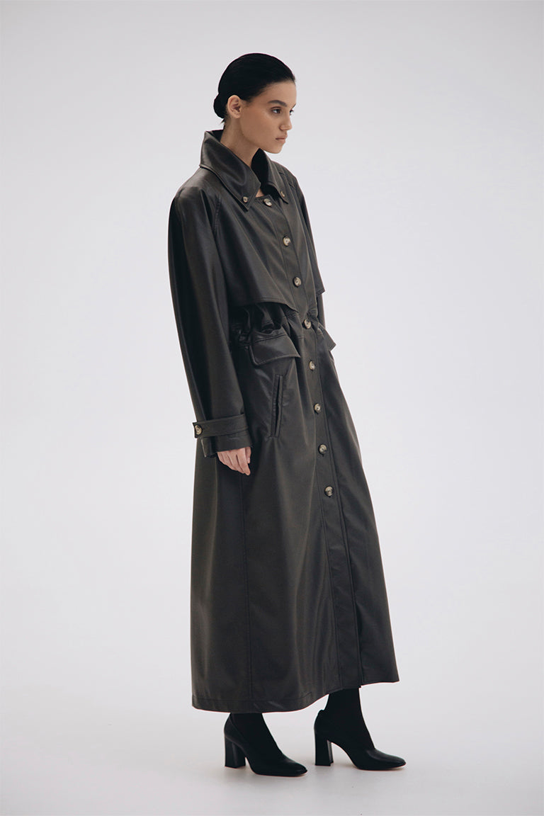 Dark Allure Trench Coat
