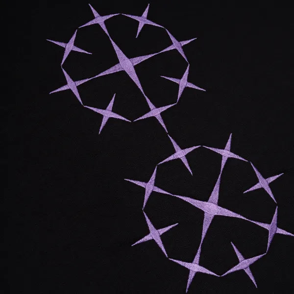 EMBROIDERED PURP SHURIKEN TEE