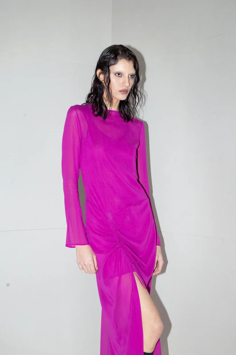 Pink See-through Dress