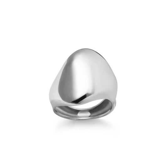 Flow Ring In Silver