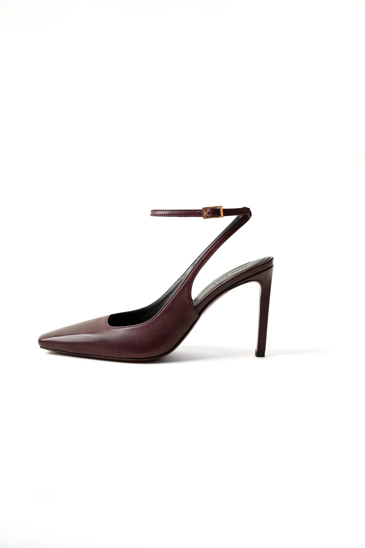 BELLA PUMPS IN BURGUNDY SMOOTH LEATHER
