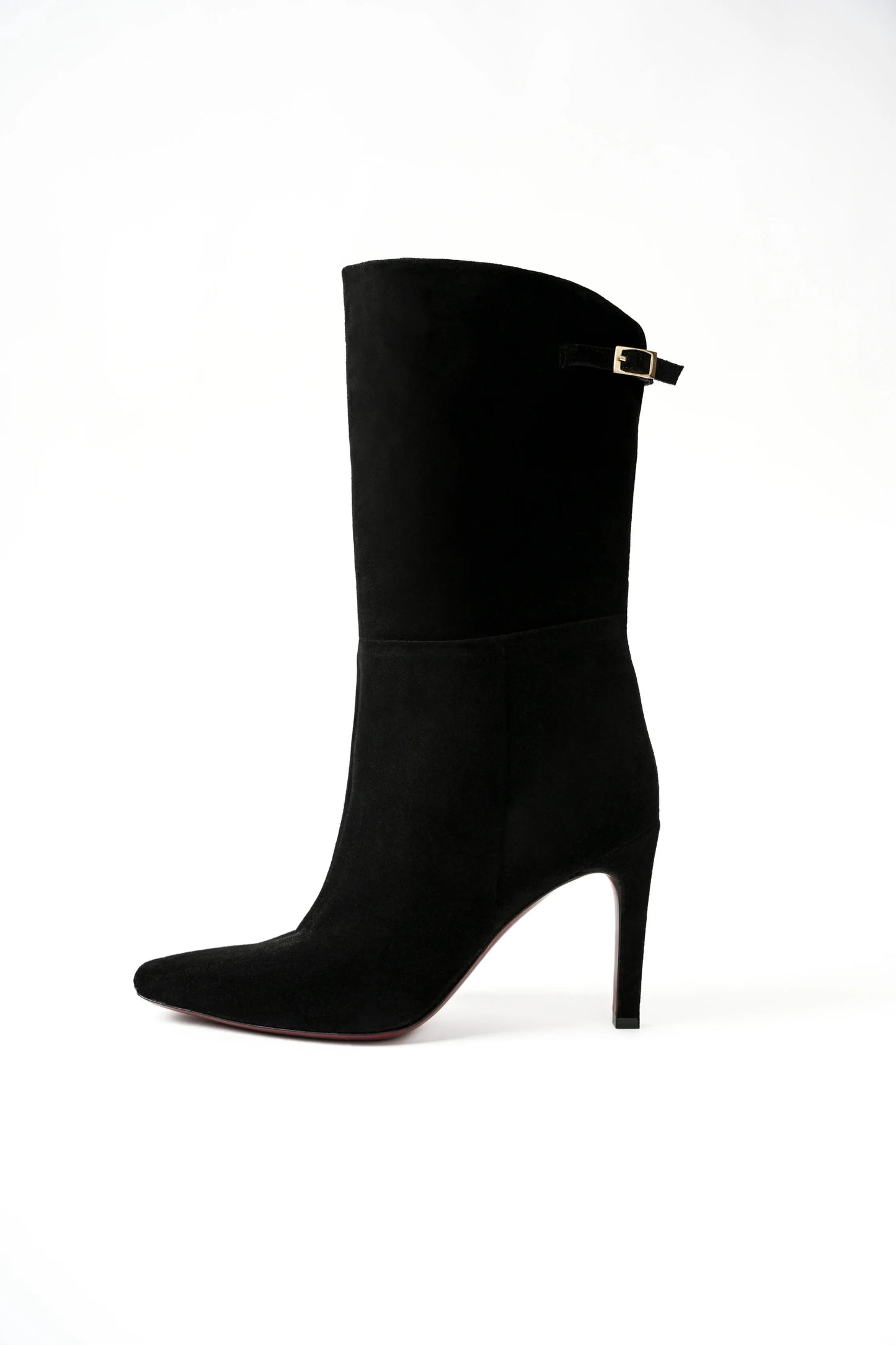 JULIA BOOTIES IN SUEDE BLACK LEATHER