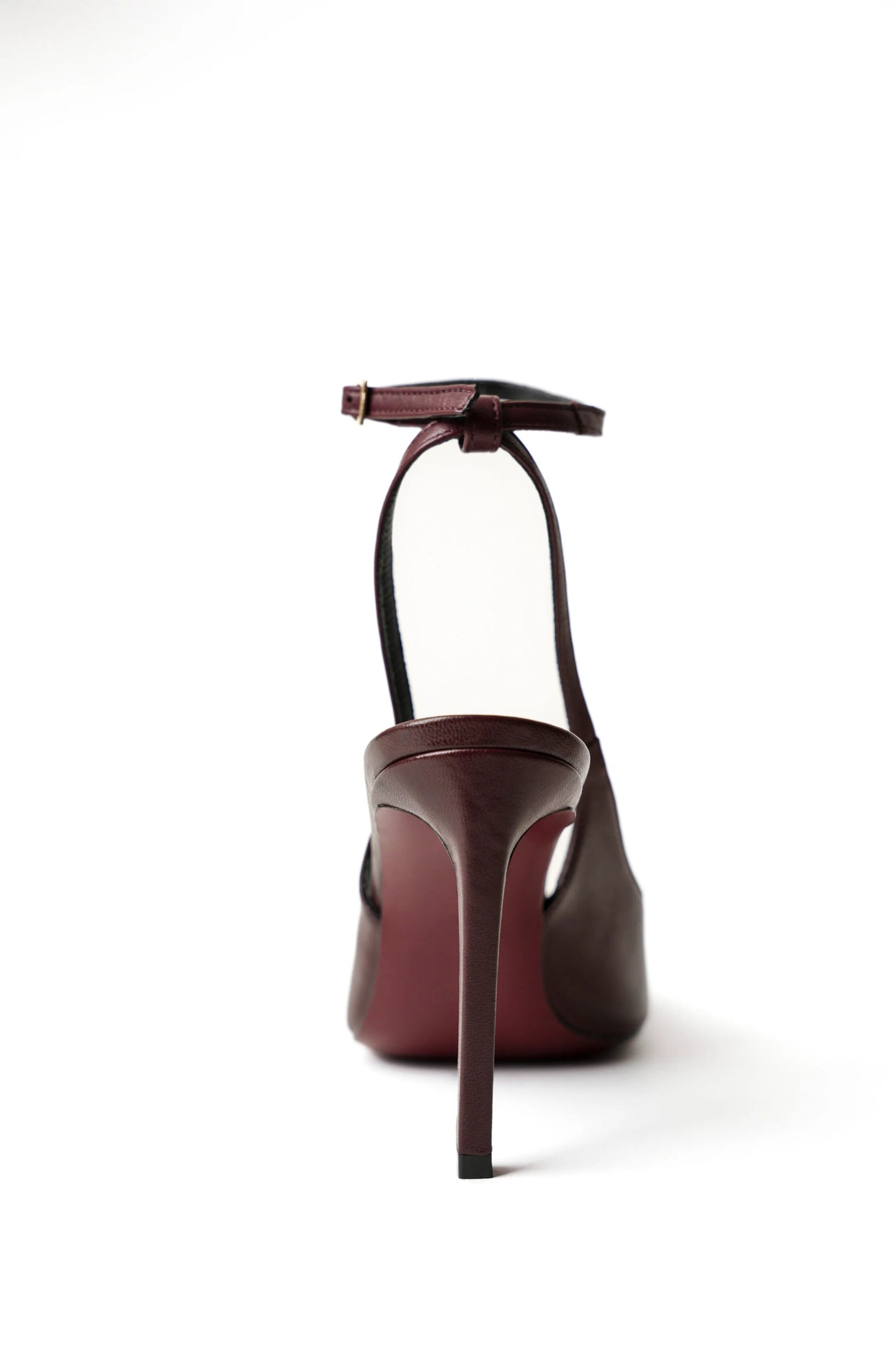 BELLA PUMPS IN BURGUNDY SMOOTH LEATHER