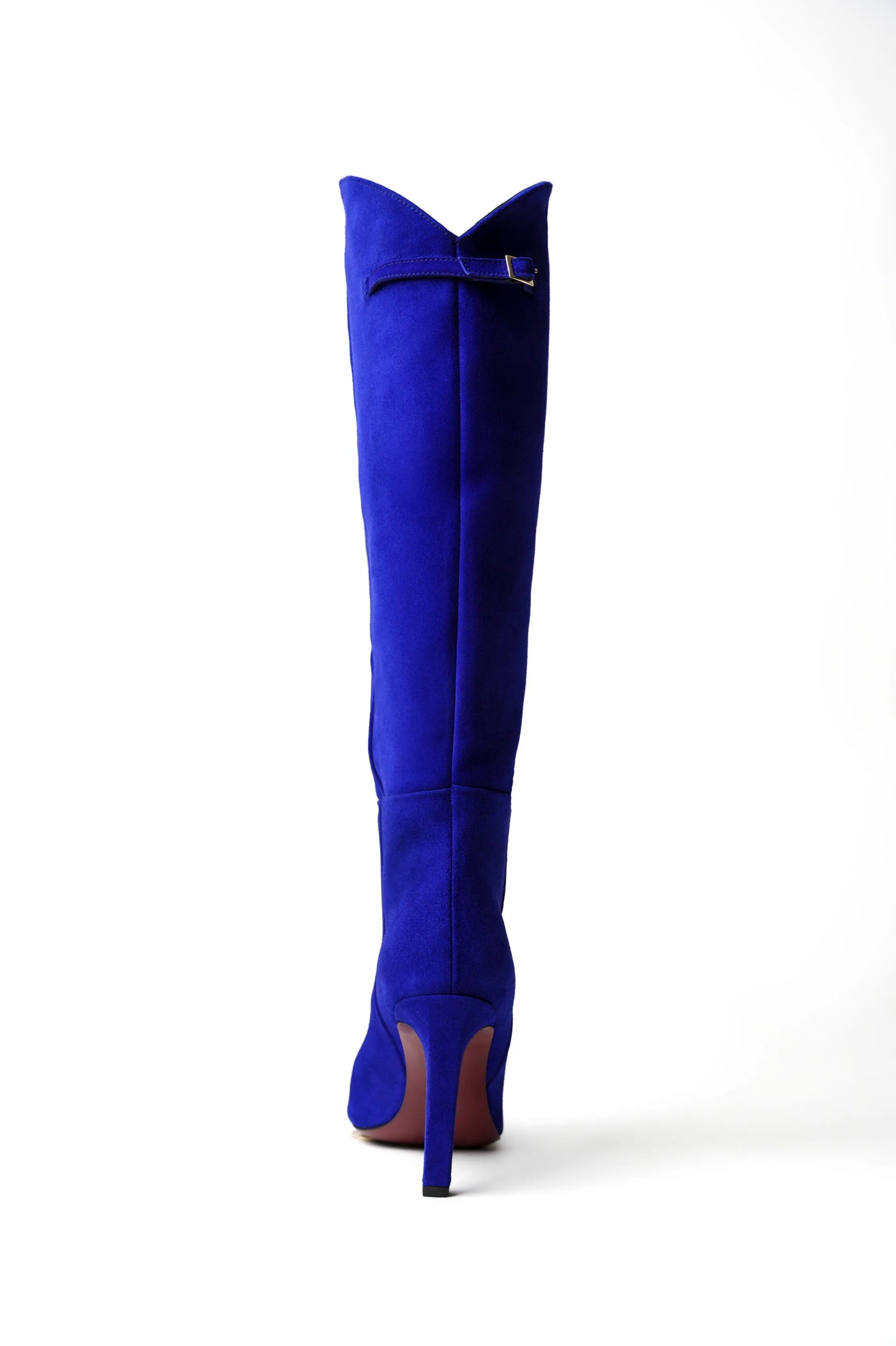 KATE BOOT IN BLUE SUEDE LEATHER