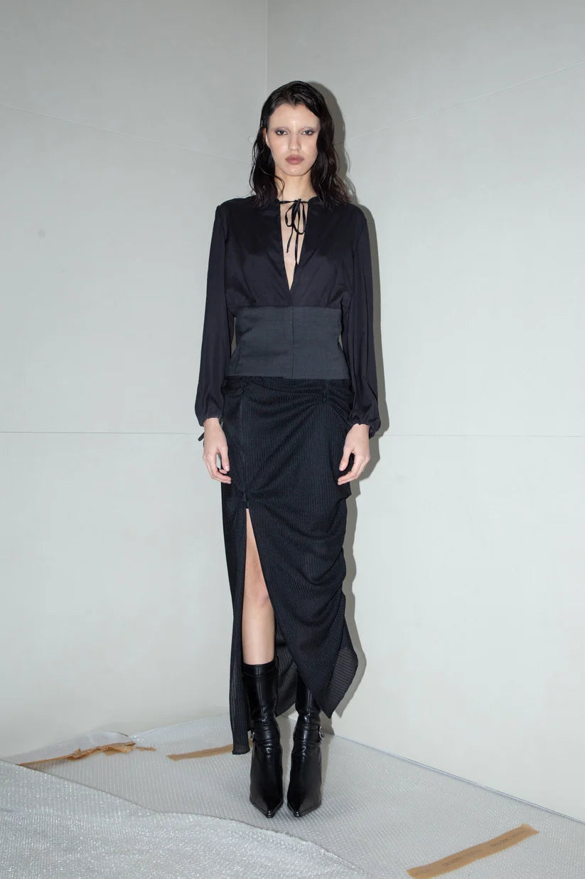 Black Wave Skirt