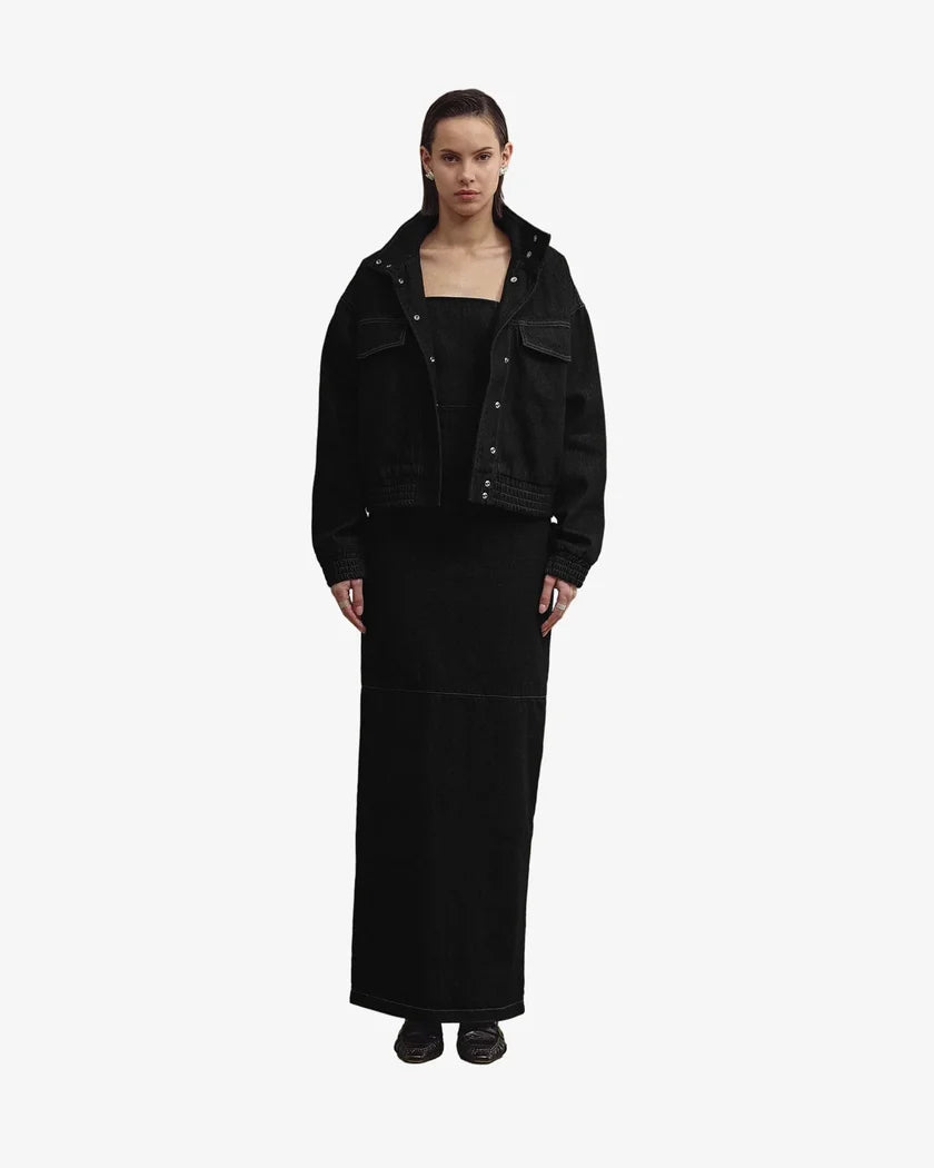 ALMA bomber jacket washed black