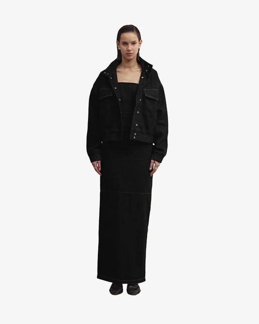 ALMA bomber jacket washed black