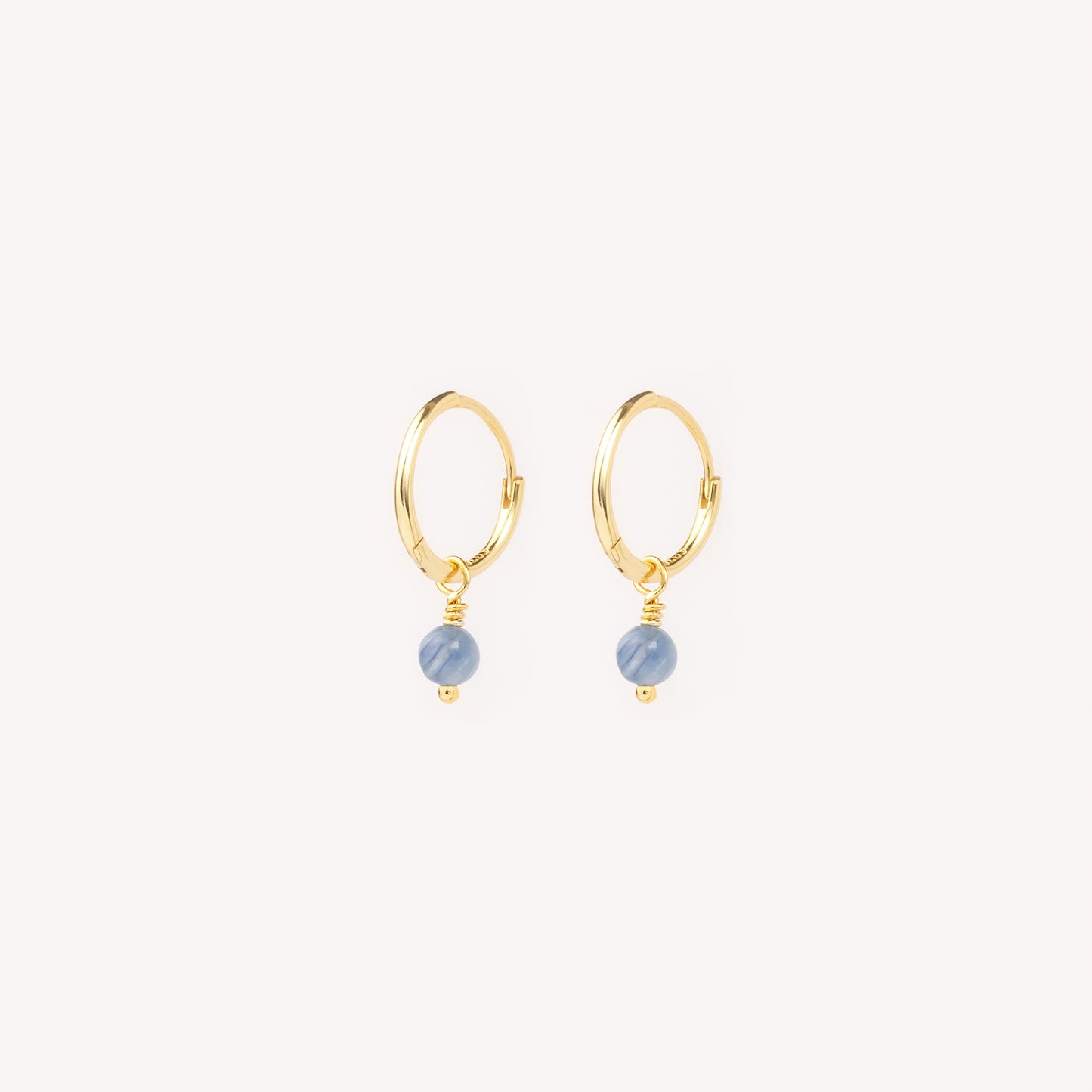 Crystal hoops gold plated KIJANIT