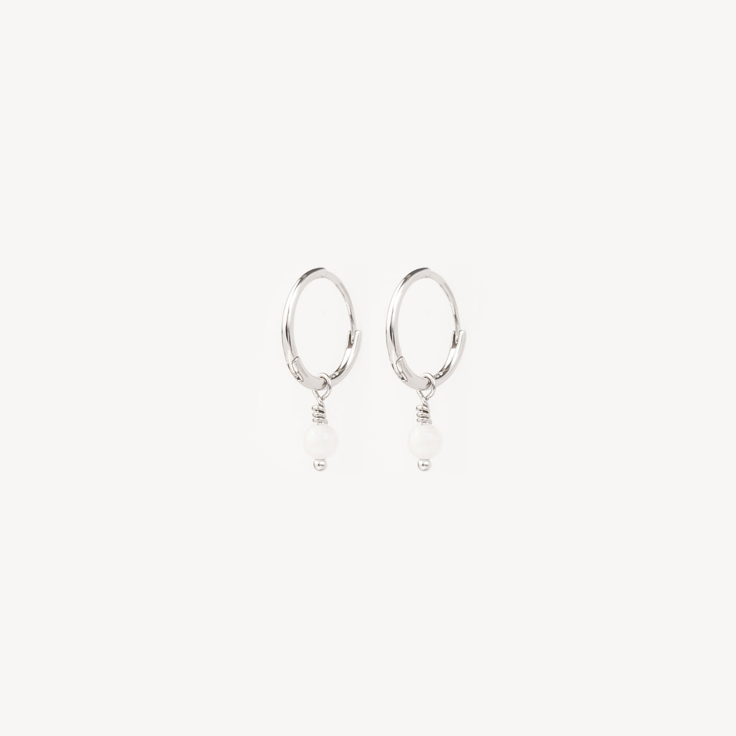 Crystal hoops MOONSTONE
