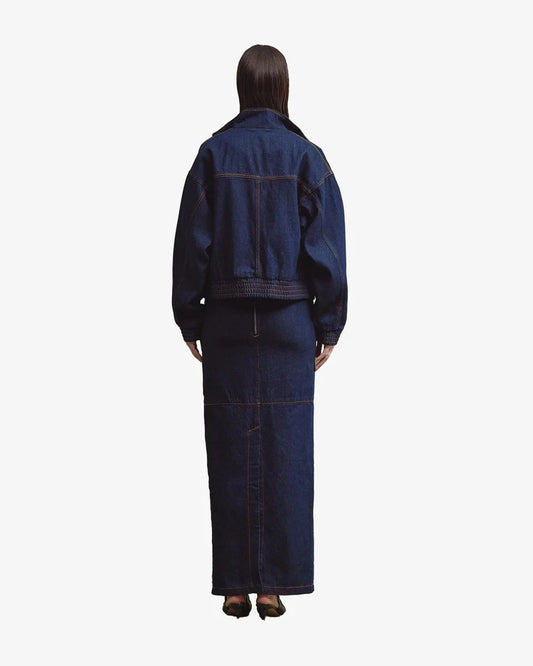 ALMA bomber jacket indigo blue