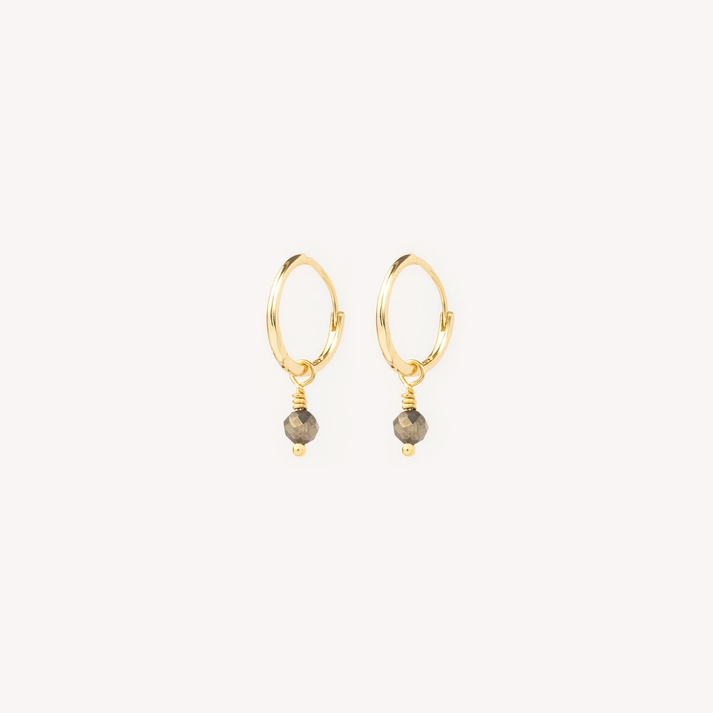 Crystal hoops gold plated PIRIT