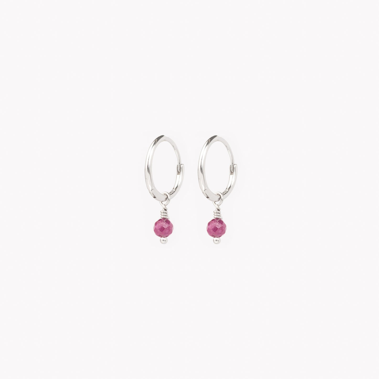 Crystal hoops RUBIN